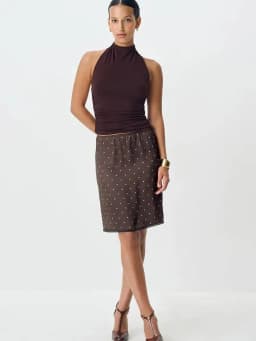 Fantoye Patchwork Print Polka Dot Lace Women Skirt White High Waist Casual Y2k Skirt Female Autumn Slim Elegant Streetwear 2026