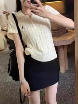 Black Suit A-Line Skirt Women's High Waist Bodycon Short Skirt American Style Hot Girl Spring Summer New Arrival City Co...