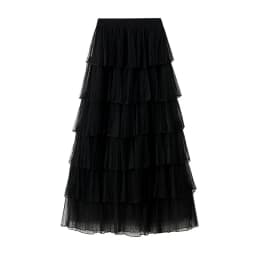 Women's Mid Length Mesh Skirt, Layered Cake Skirt, Fluffy Skirt, Super Fairy, Spring, Korean Version, Purchase Korean Version