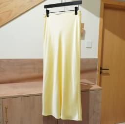 French Vintage Women's Satin Skirt Elegant Luxury New Fashion Slim Fit Office Ladies Mermaid Skirts Casual A-Line Long Skirt