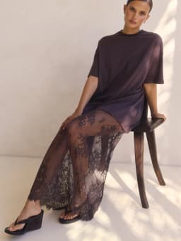 Sheer Lace Patchwork Maxi Dress Fashion Womens Lingerie Long Dress ladies Sleepwear Babydoll Dress Y2K Streetwear