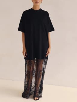Sheer Lace Patchwork Maxi Dress Fashion Womens Lingerie Long Dress ladies Sleepwear Babydoll Dress Y2K Streetwear