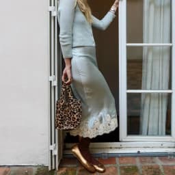 Satin Lace Elegant Midi Skirts Female High Waist Patchwork Slim Printed Casual Clothes For Women Sexy Y2k Vintage Skirts 2025