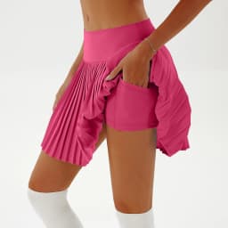 Summer Women Tennis Pleated Skirt With Inner Lining High Waist Sport Fitness Yoga Golf Skirt with Anti Glare Shorts Skort Faldas