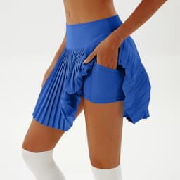 Summer Women Tennis Pleated Skirt With Inner Lining High Waist Sport Fitness Yoga Golf Skirt with Anti Glare Shorts Skort Faldas