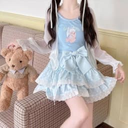 Summer Sweet Bow Lolita Cake Skirts Womens Kawai Lace Ruffle Pleated Skirt Japan Elegant High Waist A-Line Y2k Party Short Skirt