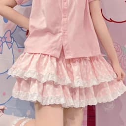 Summer Sweet Bow Lolita Cake Skirts Womens Kawai Lace Ruffle Pleated Skirt Japan Elegant High Waist A-Line Y2k Party Short Skirt