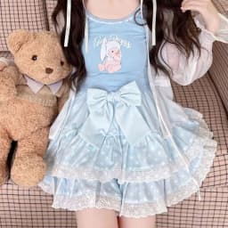 Summer Sweet Bow Lolita Cake Skirts Womens Kawai Lace Ruffle Pleated Skirt Japan Elegant High Waist A-Line Y2k Party Short Skirt