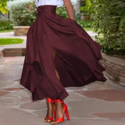 ZANZEA Fashion Irregular Skirts Holiday Zipper High Waist A Line Skirts Womens Summer Long Skirts Vintage Beach Solid Skirts