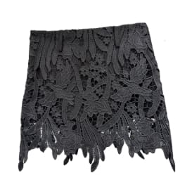 DEAT Fashion Hollow Out Lace Hook Flower Solid Color Short Skirts For Women 2026 Autumn New A-line Skirt Female 11A02183