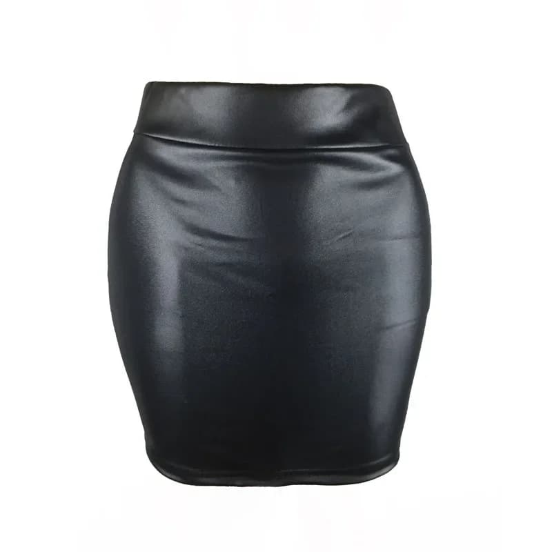 Leather Matte Slim Mini Sexy Fashion PU Hot Short High Waist Skirt Korean Nightclub Streetwear women Clothes юбка юбка женская
