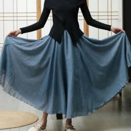 Female High Waisted Cotton Linen Maxi Skirt Women Leisure Bilayer Half Length Skirt New Chinese Style Lady Versatile Long Skirts