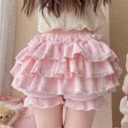 Japanese Lolita Kawaii Short Skirt Women Bow Pleated Sweet Shorts Female Korean New Fashion Elegant Casual Y2k Cute Skirt
