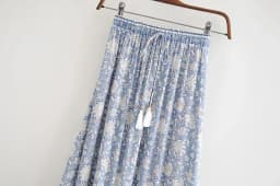 Boho Queens Fashion Women Hippie Beach Bohemian Floral Print Skirts High Waist Maxi A-Line Skirt Femme
