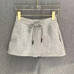 MEXZT Streetwear Mini Skirt Women Korean Fashion Black Drawstring Skirts Summer Preppy High Waist Basic Casual A Line Faldas New