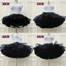 Lolita Soft Tulle Violent Short Support Flying Duck Butt Skirt Support Super Violent No-Bone Lace Bustle Half Skirt for ...