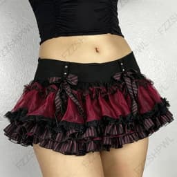 Y2K Skirt Fine checks Daily Young Cute Mini Skirt Streetwear High street Casual Classic Minimalist Girly style Low Rise Skirts