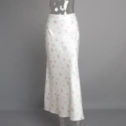 Summer Printed Fashion Long Skirt for Women High Waist Contrast Patchwork Slim Elegant Party Looks Ladies Y2k Maxi Skirt
