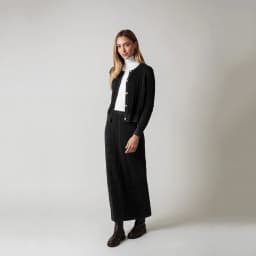 AP AW26 Women Washed Cable Cardigan and Knitting Skirt