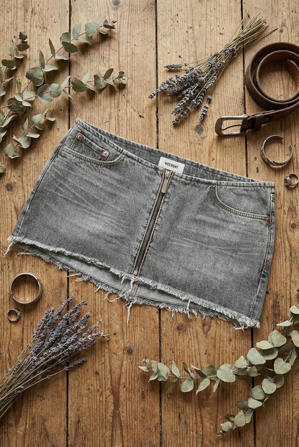 Y2K Casual Street Womens Grey Denim Zip Up Short Skirt Retro Frayed Low Waisted Short Skirt Harajuku Trendy New Sexy Short Skirt