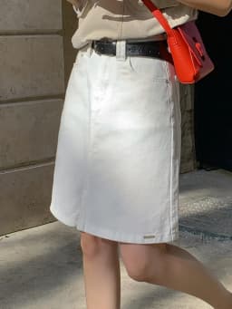 ZHISILAO New White High Waist A-line Denim Skirt Women Vintage Knee-length Jeans Shorts Summer 2024
