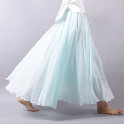 Sherhure 2026 Women Cotton And Linen Long Skirts Elastic Waist Pleated Maxi Skirts Beach Boho Vintage Summer Skirts Faldas Saia