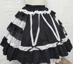 Vintage Original Japanese Lolita Cute Sweet Girl Cake Skirt Polka Dot Lace Bow Ballet Style Doll Princess Tutu