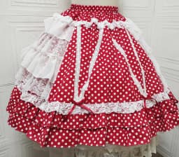 Vintage Original Japanese Lolita Cute Sweet Girl Cake Skirt Polka Dot Lace Bow Ballet Style Doll Princess Tutu
