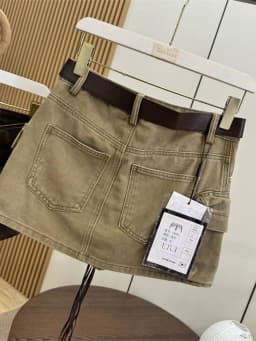 Women Brown Cargo Skirt 2000s Vintage Harajuku Gyaru High Waist Oversize Skirt Korean Style Y2k A-line Shorts Skirts Summe 2026