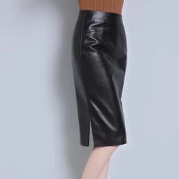 Women 2024 Autumn Winter Sheepskin Skirt Genuine Leather Midi Skirt Female High Waist Split Package Hip Skirt 4XL H167