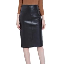 Women 2024 Autumn Winter Sheepskin Skirt Genuine Leather Midi Skirt Female High Waist Split Package Hip Skirt 4XL H167