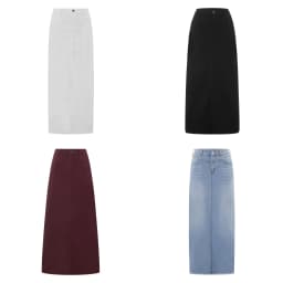 Combhasaki Women Y2K Vintage Button Mid Waist Denim Long Skirt Solid Color Tassel Raw Hem A-line Skirts with Pockets Streetwear