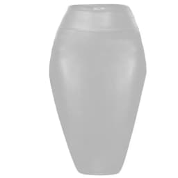 Women's Shiny Metallic Pencil Midi Skirt, Stretchy Coated Spandex, Office Ladies, Gothic Sheath, High Street, Elegant