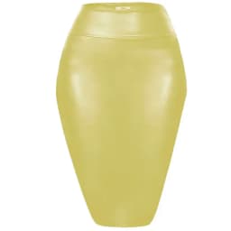 Women's Shiny Metallic Pencil Midi Skirt, Stretchy Coated Spandex, Office Ladies, Gothic Sheath, High Street, Elegant