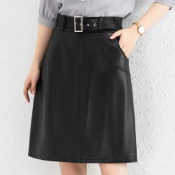 Clothes For Women 2025 Genuine Leather Skirt Female A-line Pockets Wrap Jupe Mujer Midi Long Belt Dark Green Saias Femininas