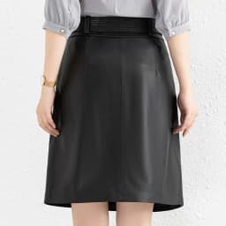 Clothes For Women 2025 Genuine Leather Skirt Female A-line Pockets Wrap Jupe Mujer Midi Long Belt Dark Green Saias Femininas
