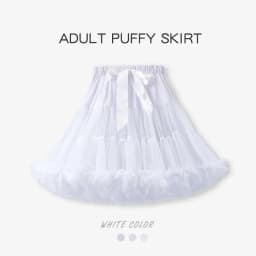 Women's Fluffy Tulle Tutu Skirt Ballerina Pettiskirt for Girls Ballet Puffy Skirt Under Wedding Dress PP001 Hot Selling