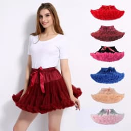 Women's Fluffy Tulle Tutu Skirt Ballerina Pettiskirt for Girls Ballet Puffy Skirt Under Wedding Dress PP001 Hot Selling