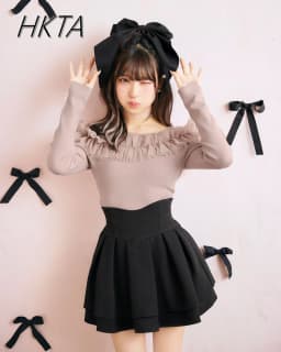 Japanese Skirts Mine Series Mass-produced Sweet Ruffle Pleated Plaid Skirt Women High Waist Slim Student Girl Skirt Culottes
