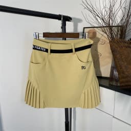 Summer 2023 Women's Golf Fashion Slimming Pleated Skirt Pants High Waist A-Line Short Skirts Stylish Golf Clothing for Ladies