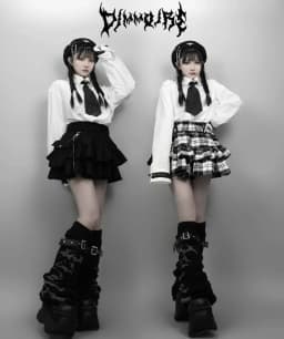 Japanese Harajuku Punk College Style Plaid Cake Ultra Short Skirt Subculture Y2k Girl Autumn High Waist Mini Skirt with Waistbag