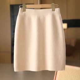 New Chic Women Autumn Winter Warm Soft Luxury Cashmere Dress 100% Merino Wool Mini Skirt Preppy Style Cashmere Knitted Skirt