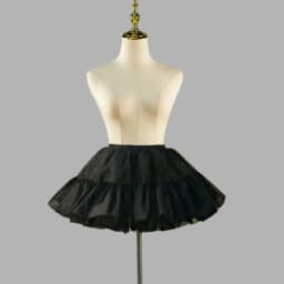Women 25/35/45cm Skirt 1950s Bubble Skirt Double Layer Pleated Ruffled Petticoat Underskirt for Costume Party