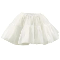 Women 25/35/45cm Skirt 1950s Bubble Skirt Double Layer Pleated Ruffled Petticoat Underskirt for Costume Party
