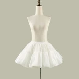 Women 25/35/45cm Skirt 1950s Bubble Skirt Double Layer Pleated Ruffled Petticoat Underskirt for Costume Party