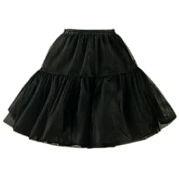 Women 25/35/45cm Skirt 1950s Bubble Skirt Double Layer Pleated Ruffled Petticoat Underskirt for Costume Party