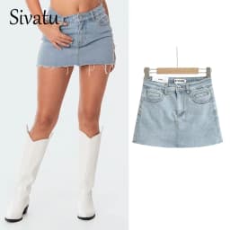 Mini Denim Skirt With Pockets Y2k Streetwear Sexy High Waist Vintage Jean Coquette Shorts Skirt For Women Summer 2023