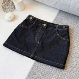 Retro Dark Blue Denim Skirt Women's Summer High-waisted Design Slim A-line Hip Skirt
