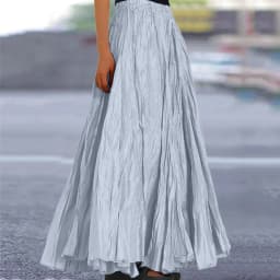 Womens Swing Maxi Skirt Bohemian Ruched Long Skirts For Beach Holiday Summer High Waisted A Line Flowy Skirts Boho Skirt Faldas