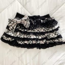 Fashion Subculture Unique Y2K Dress Bowknot Harajuku Gothic Lace Mini Skirt Streetwear Punk Spicy Girls Low Rise Skirts Hip Hop